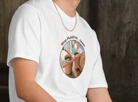 Plastic Free Team T-shirt & Stainless Steel Water Bottle