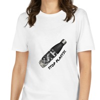 Plastic Free Team T-shirt & Stainless Steel Water Bottle